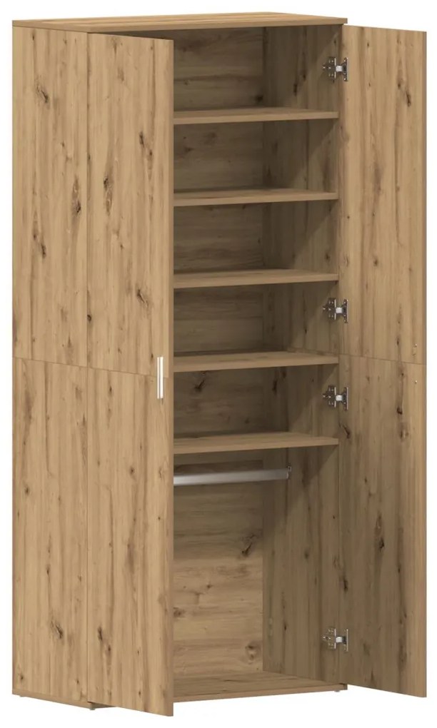 Cipőszekrény Tölgy 80x39x180 cm Mérnök által tervezett fa