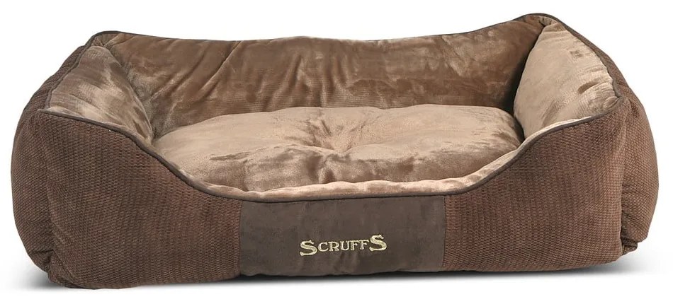 Barna plüss fekhely kutyáknak 70x90 cm Scruffs Chester XL – Plaček Pet Products