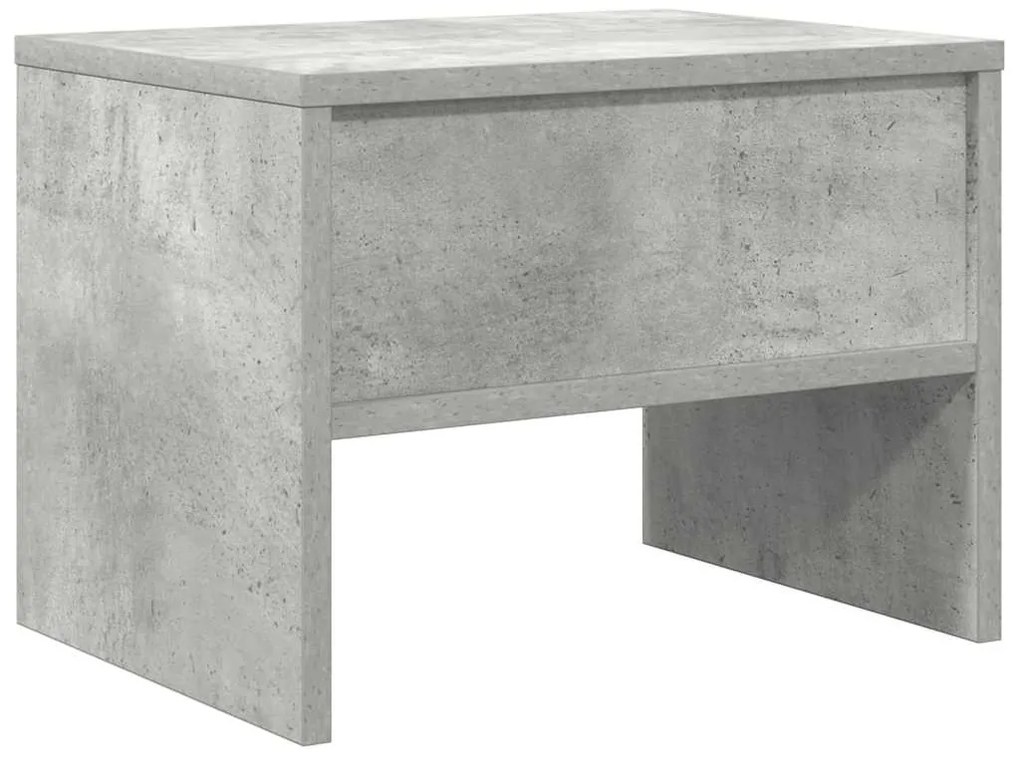 betonszürke szerelt fa éjjeliszekrény 40 x 30 x 30 cm