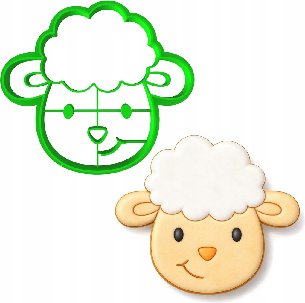 Húsvéti Forma Mézeskalács lyukasztó Húsvéti Bárány 8cm