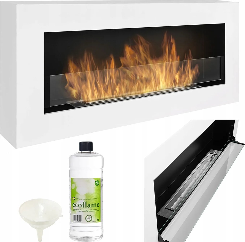 Biokandalló fehér Box 90x40 cm Falra Szerelhető Nyitható Ablakkal Állítható