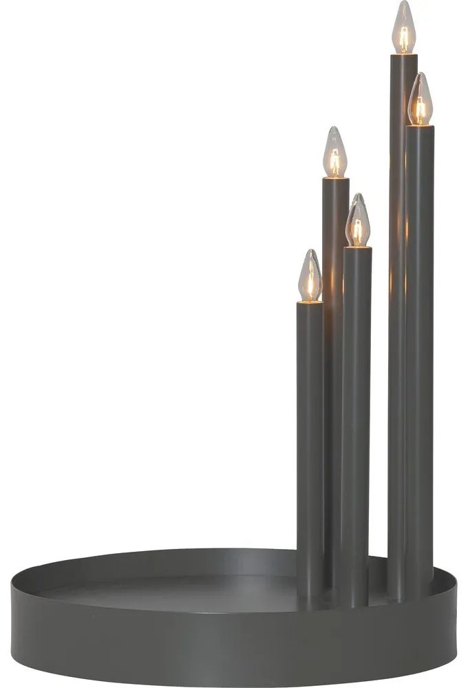 Fekete fénydekoráció ø 32 cm Deco – Star Trading