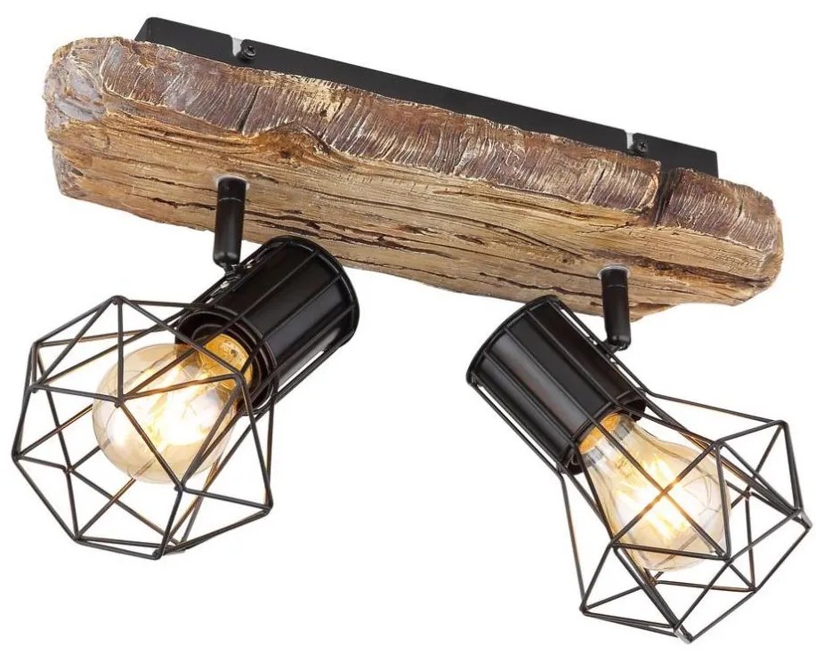 Globo 54017W-2 - PRISKA 2xE27/60W/230V spotlámpa