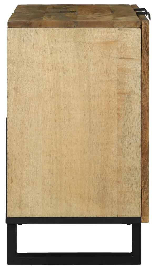 Mosdókagyló Szekrény 62 x 33 x 58 cm Szilárd Mangóból és Műszaki Fából