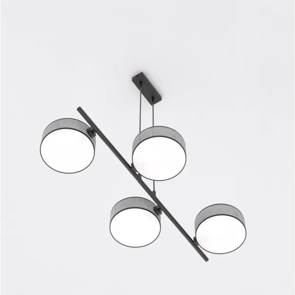 DRUMZ kábeles csillár 4xE14/10W/230V szürke