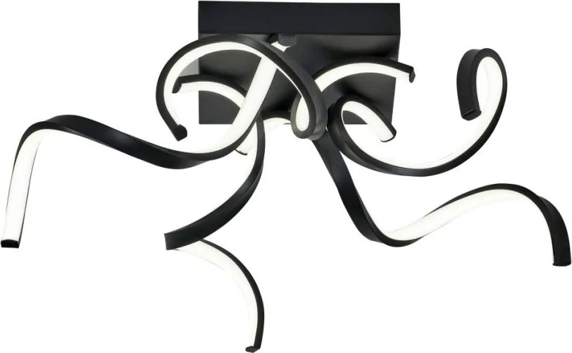 ZUMA LINE 20031CL-BK STELO Modern LED Mennyezeti Lámpa Fekete LED IP20