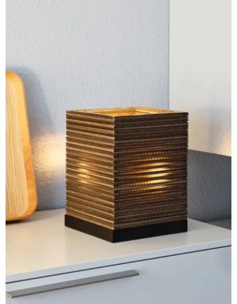 Ledvance - Asztali lámpa DECOR CARDBOARD 1xE27/15W/230V 20x20 cm