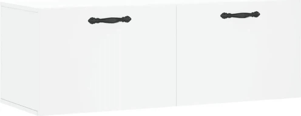 vidaXL fehér szerelt fa faliszekrény 100 x 36,5 x 35 cm