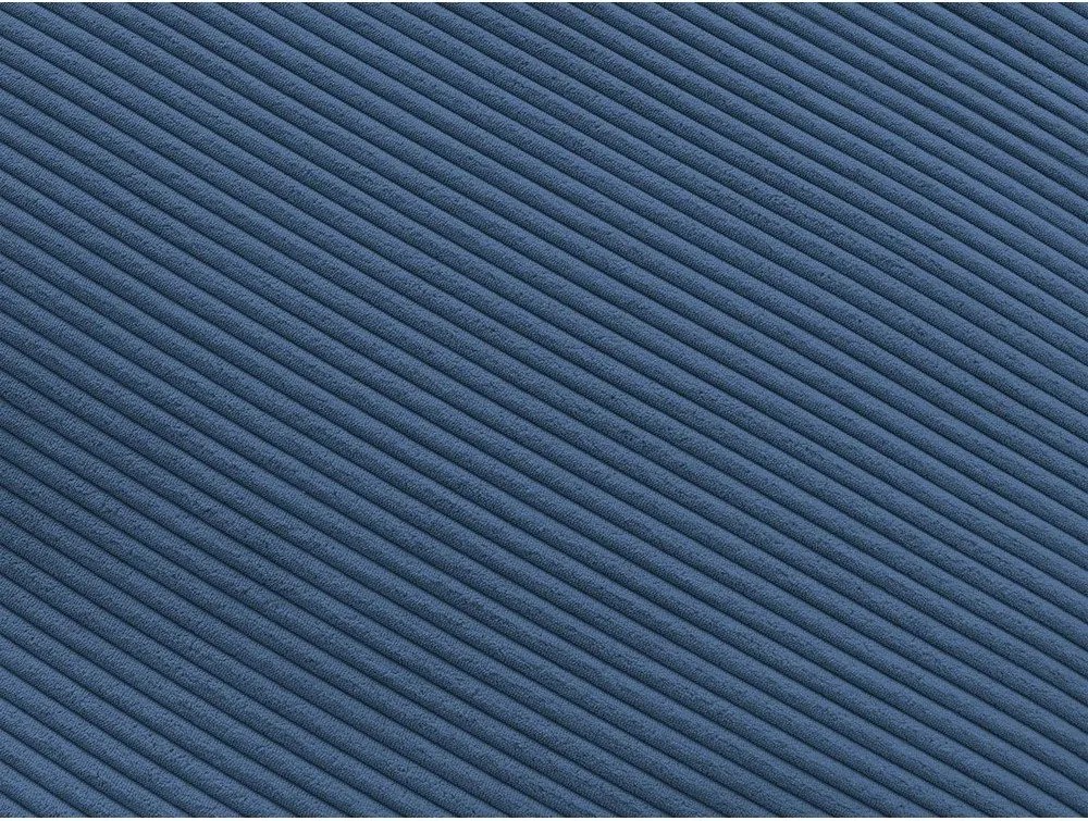 Kék kordbársony sarokkanapé Belair – Bobochic Paris