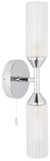 Endon 97172 - Fürdőszobai fali lámpa NATORI 2xG9/3W/230V IP44 fényes króm