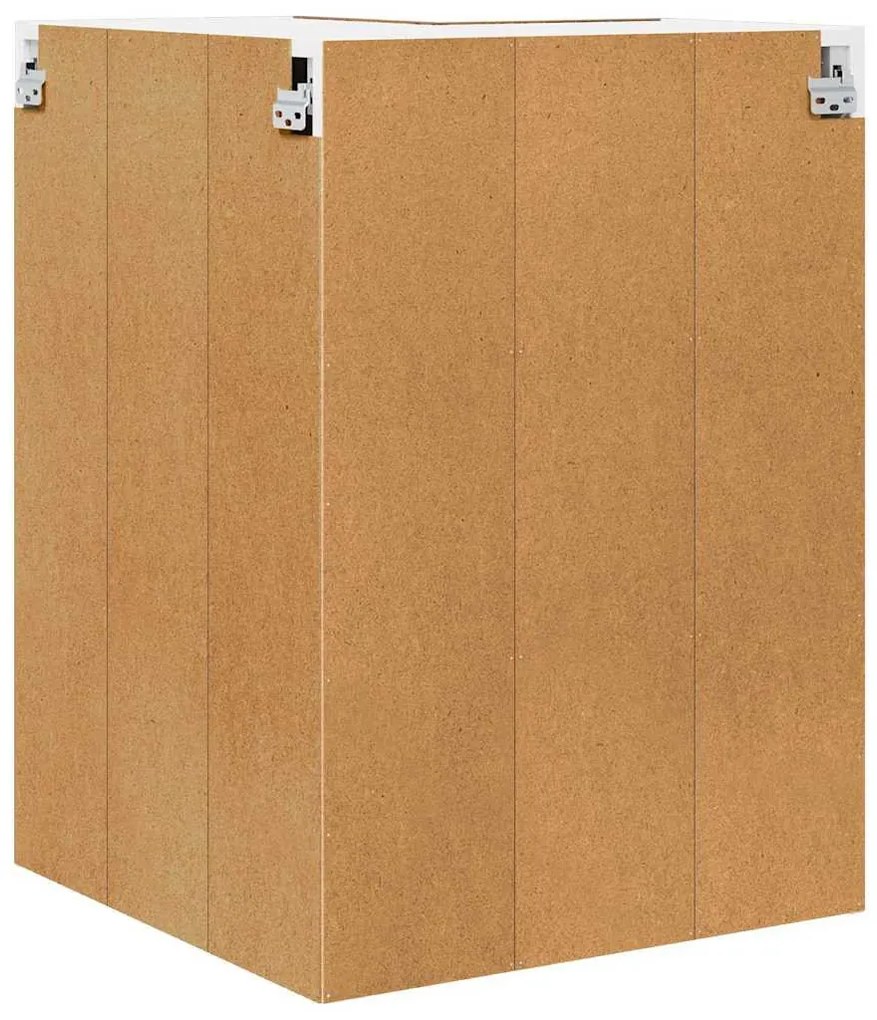 Függő szekrény Riga Régi fa és fehér 57 x 57 x 80 cm Faanyag