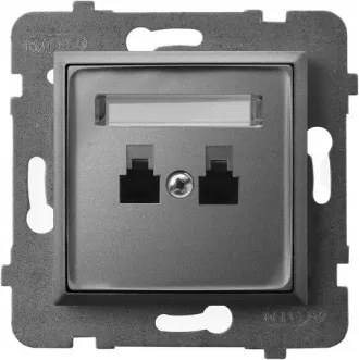 Aria Telefon aljzat dupla szürke GPT-2UN/m/70 Ospel