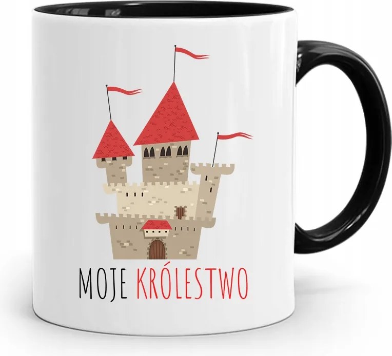 Fekete Bögre Gyerekeknek Az Én Birodalmam +név fényképes nyomattal