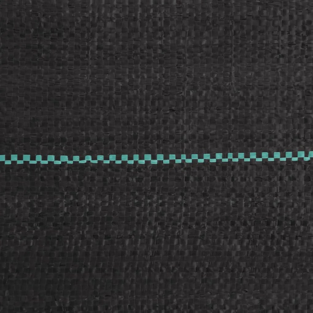 fekete PP talajtakaró membrán 1,5x25 m