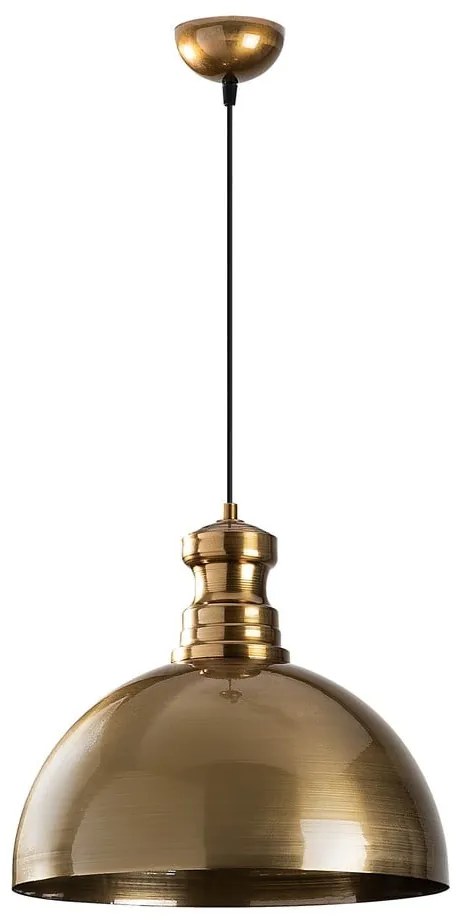Aranyszínű függőlámpa fém búrával ø 40 cm Berceste – Opviq lights