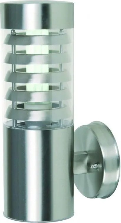 NOVOLUX 117C-G05X1A-30 GALERNA Modern Kültéri Fali Lámpa Fehér, Átlátszó, Ezüst E27 IP44