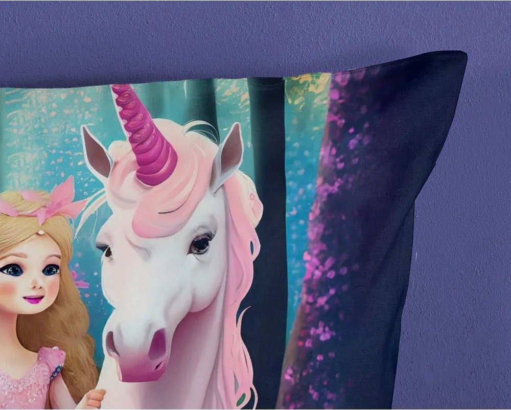 Rózsaszín egyszemélyes-hosszabbított mikroszálas gyerek ágyneműhuzat 140x220 cm Julia – Good Morning