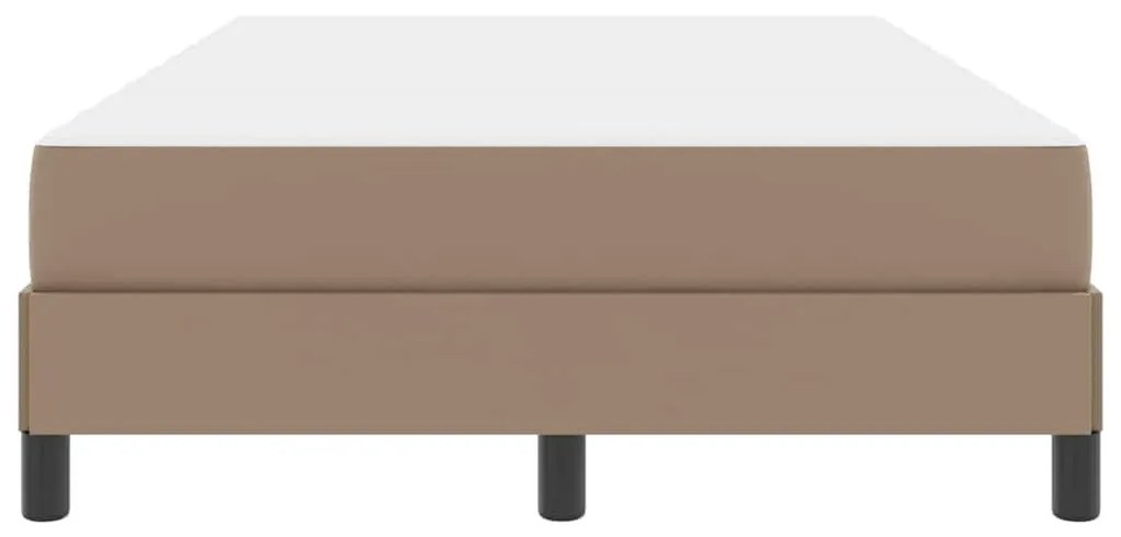 Ágy matracmal Cappuccino 120 x 200 cm Műbőr