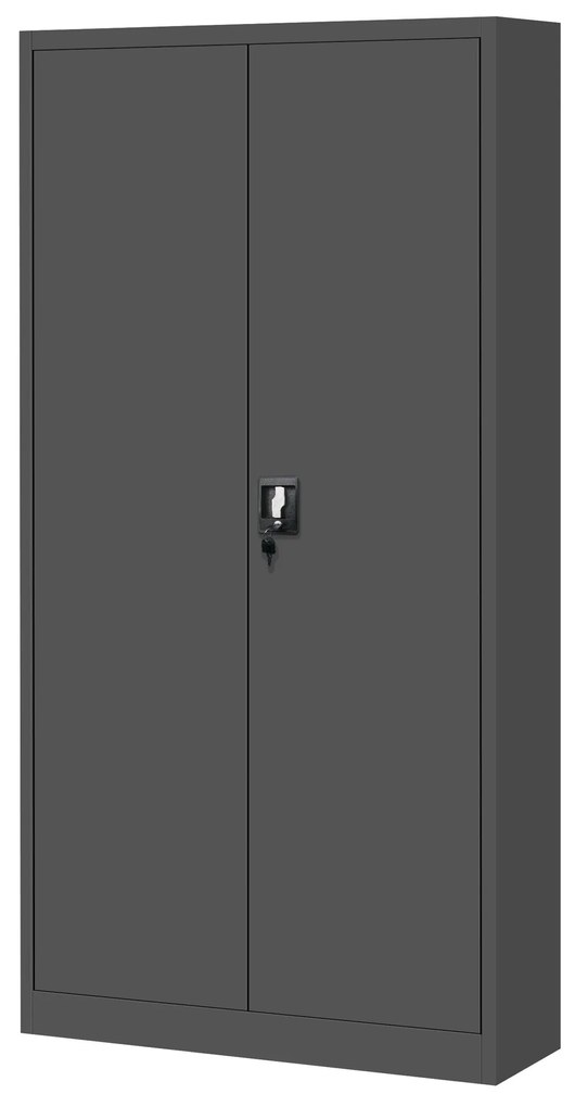 4x JAN fém irodai irattartó szekrény, 900 x 1850 x 400 mm, antracit