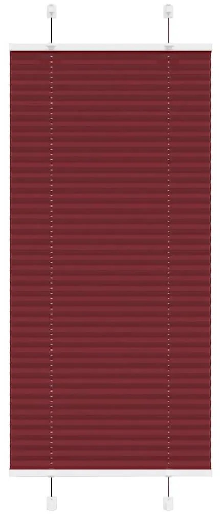 pliszírozott redőny Bordeaux piros 55x150 cm Szövetszélesség