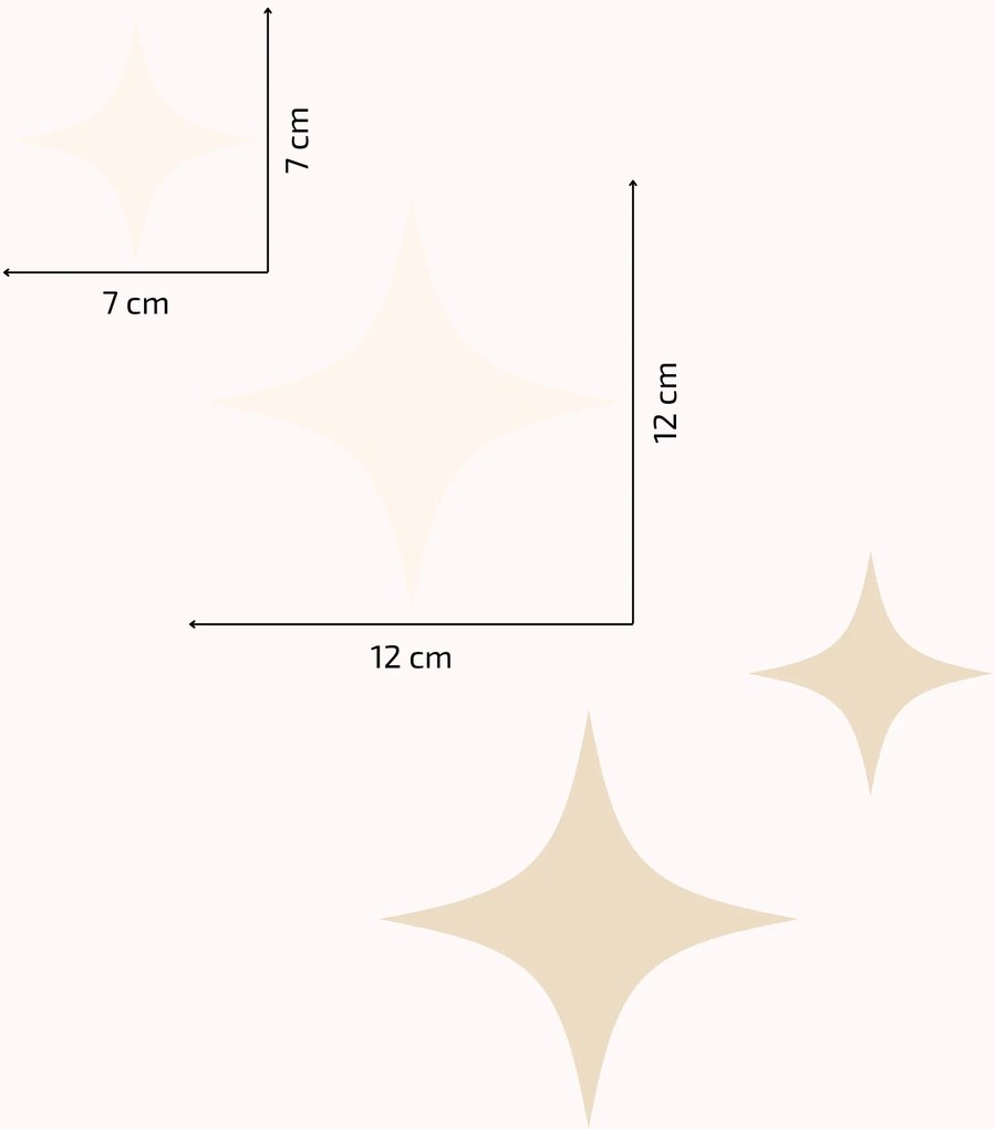 PIPPER. Textil falmatrica "Csillagok" Szín: Khaki