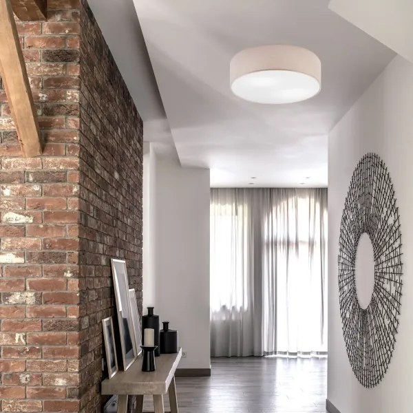 Mennyezeti lámpa SIRJA 2xE27/15W/230V Ø 45 cm bézs