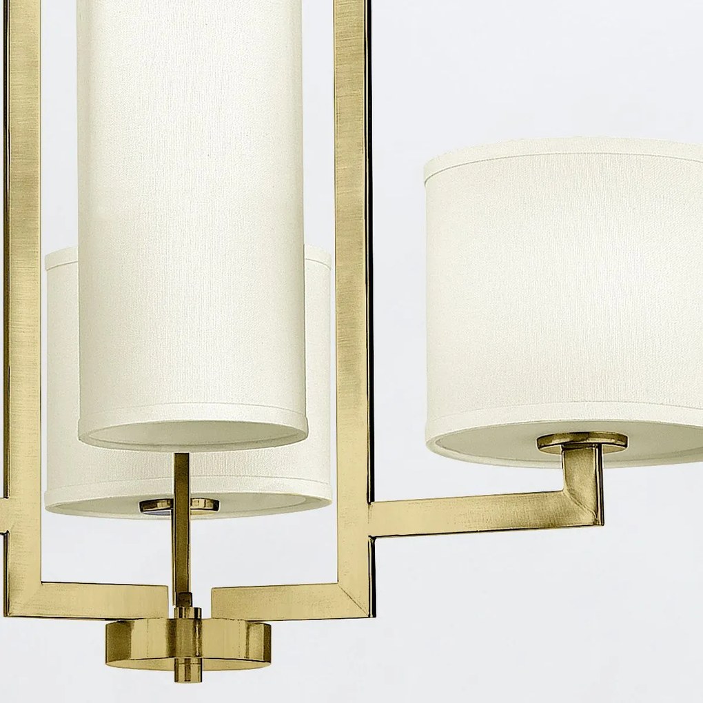 Hinkley lighting klasszikus csillár hampton fehér sárgaréz elshk-hampton4-bb