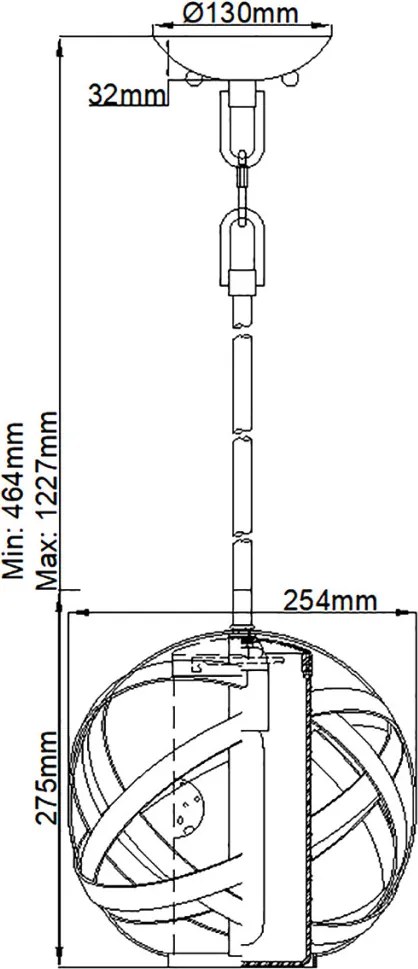Hinkley Carson HK-CARSON-P Függeszték 1x40W/E27 IP44