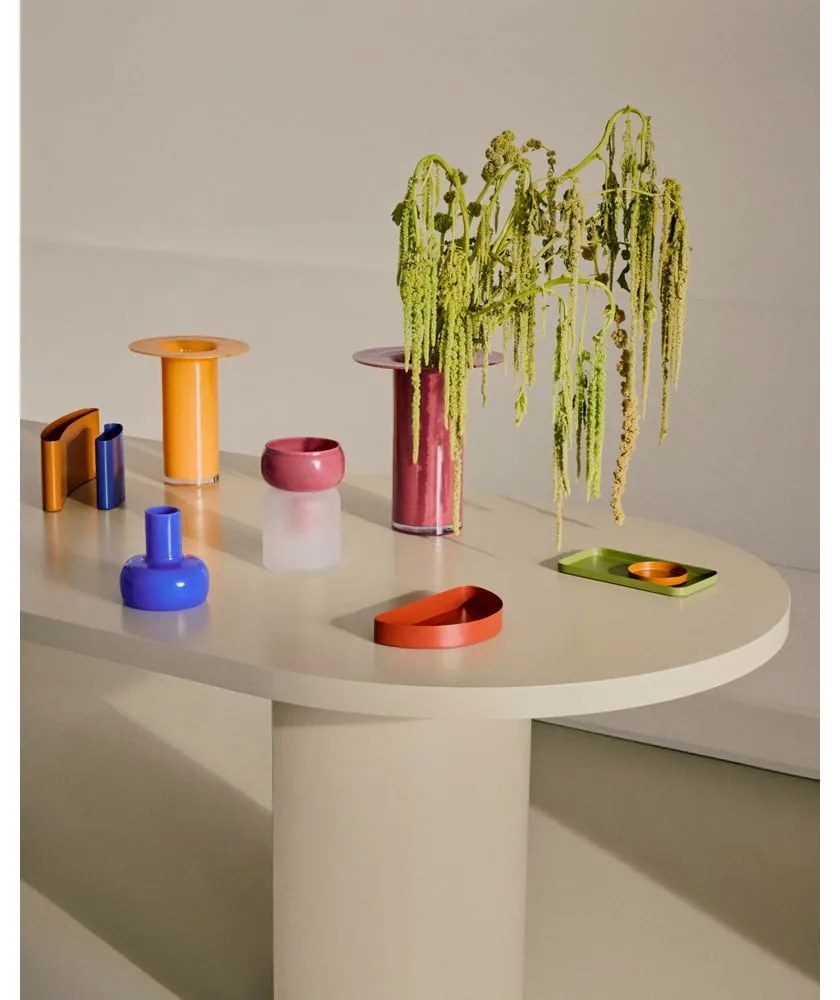 Rózsaszín üveg váza (magasság 19 cm) Kelse – Kave Home