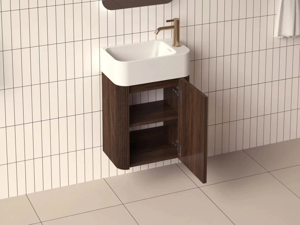AREZZO design SORELLA 45 cm-es alsószekrény 1 ajtó, dió