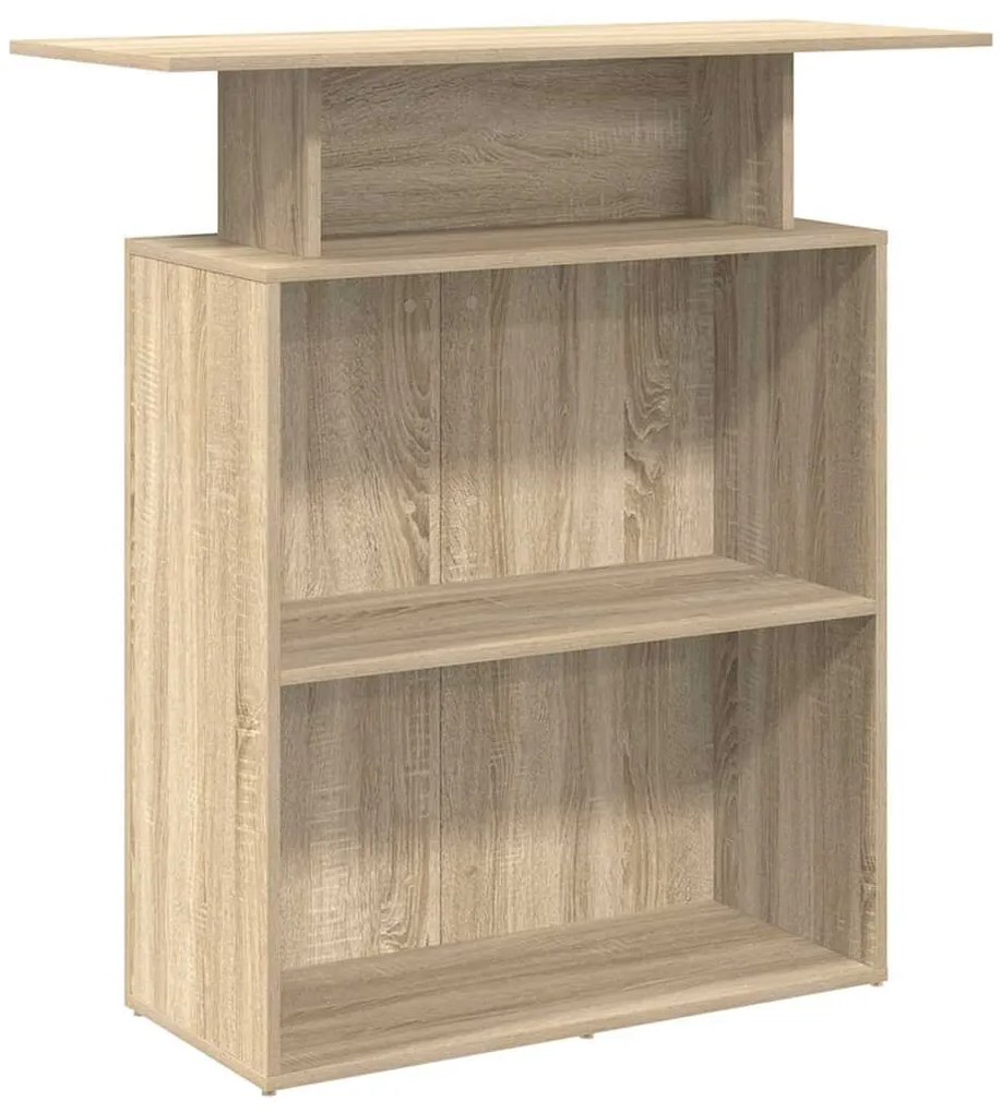 recepciós pult sonoma tölgy 100x40x104 cm szerelt fa