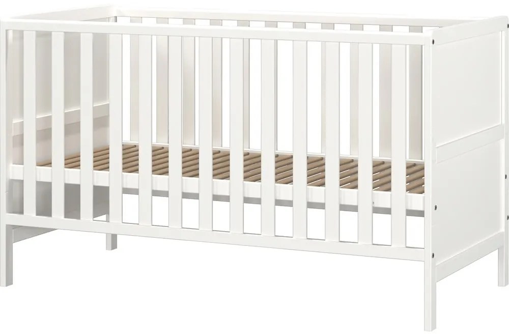 Fehér tömörfa babaágy 70x140 cm Alkmaar – Germania
