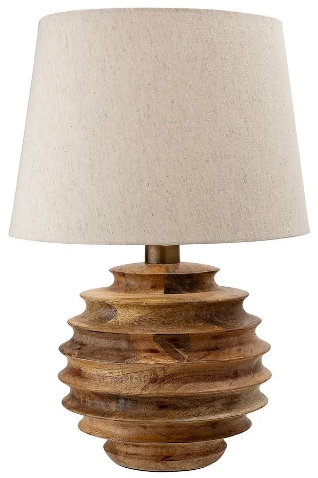Sötét natúr színű asztali lámpa textil búrával (magasság 54 cm) Svale – Bloomingville