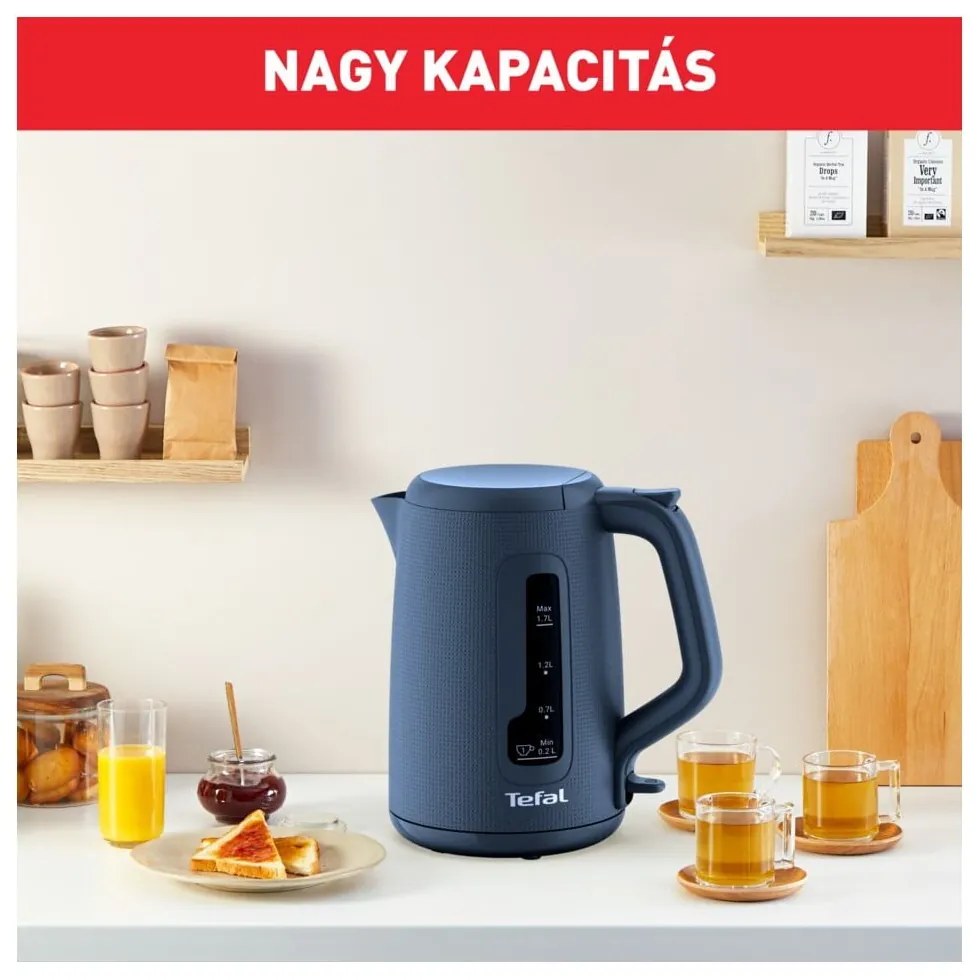Sötétkék műanyag vízforraló 1,7 l KO2M0410 – Tefal