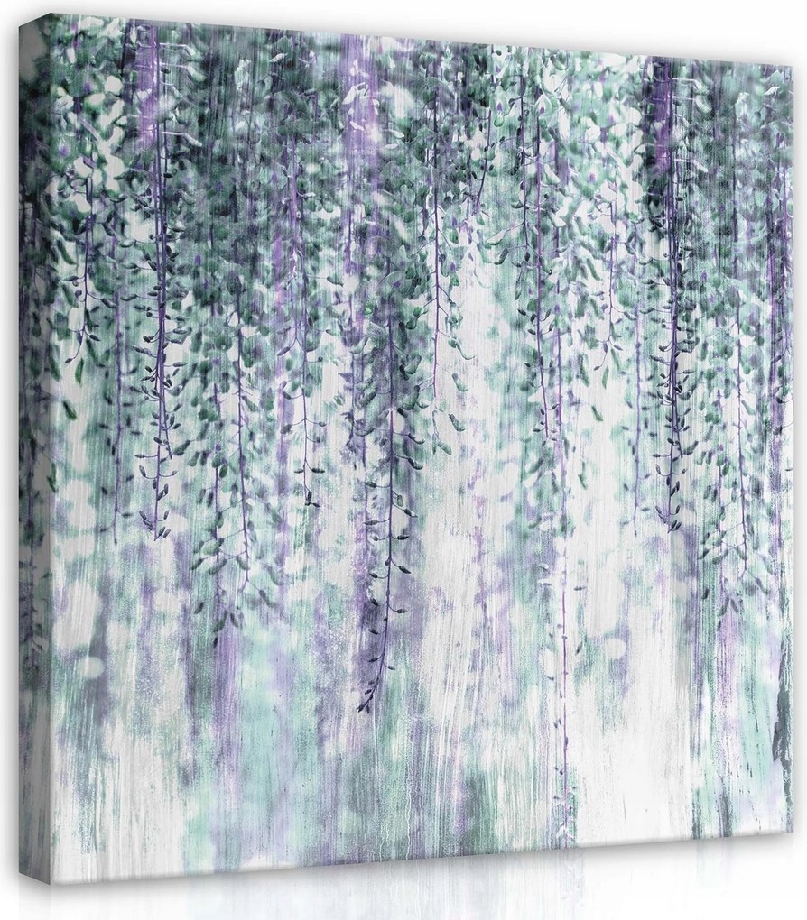 Vászonkép 80x80 Glicin virágzás virágok természet finomság nyugalom harmónia