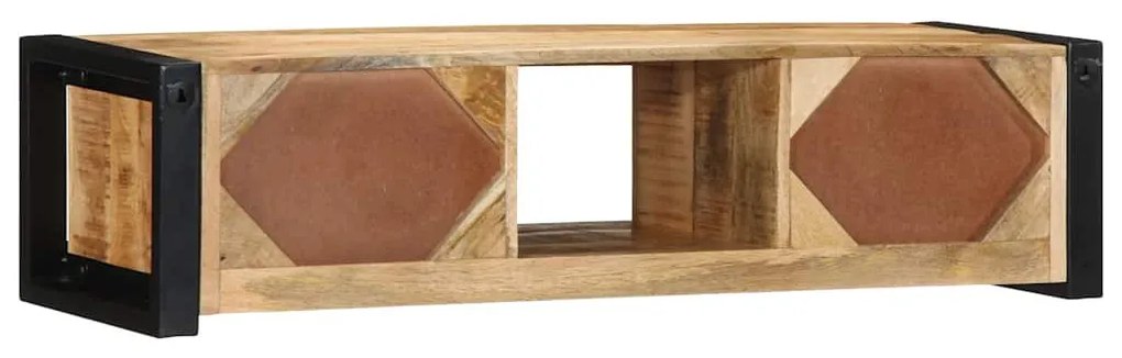 TV szekrény 100x30x25 cm tömör durva fa Mango