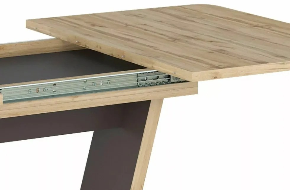Nigel bővíthető étkezőasztal tölgy/barna 120-160 cm