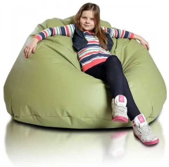 Babzsák labda Maxi ökobőr TiaHome - Narancssárga