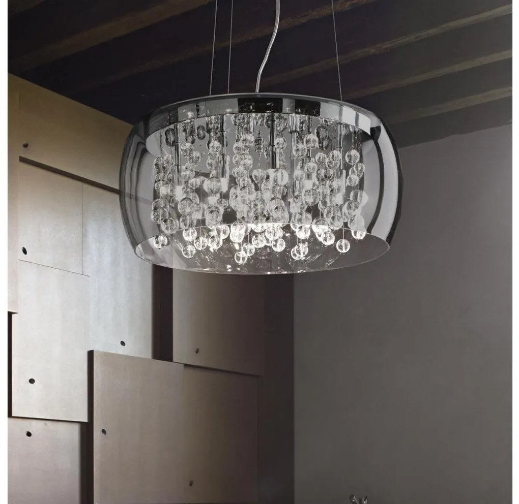 Ideal Lux - Csillár zsinóron AUDI 5xG9/40W/230V füstös