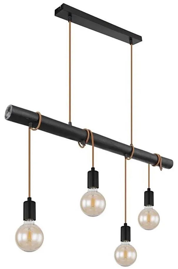 Globo 15459-4H - Csillár zsinóron LEO 4xE27/60W/230V