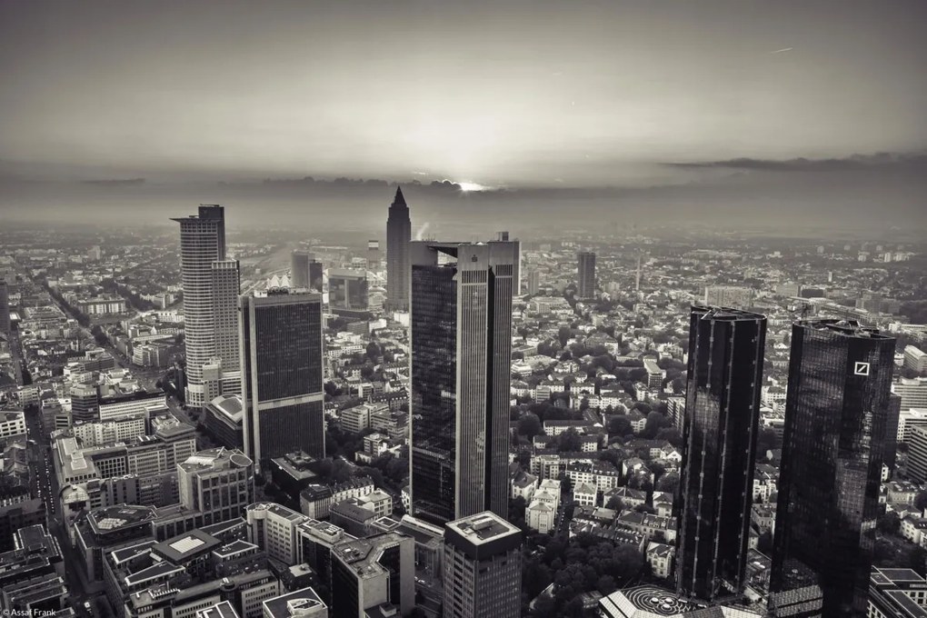 Poszter 30x20cm Város panoráma alkonyatkor 2, Assaf Frank