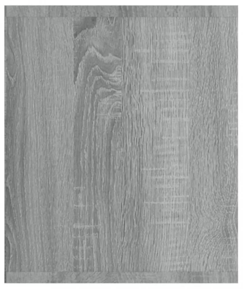szürke sonoma színű szerelt fa könyv-/TV-szekrény 36x30x143 cm
