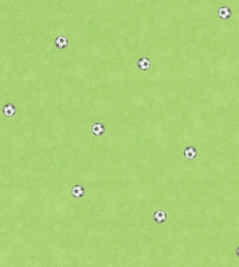 Zöld Vinil Tapéta Gyerekeknek Foci Minta