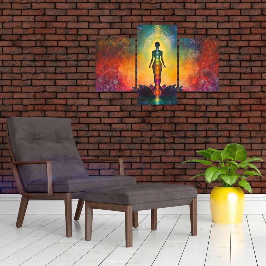 Kép - Nő és csakrák (90x60 cm)