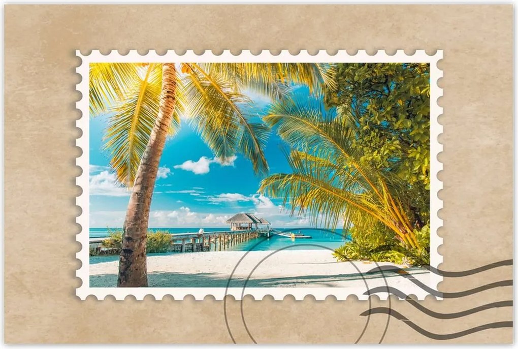 Poszterek 60x40 Trópusok Tájkép Pálma