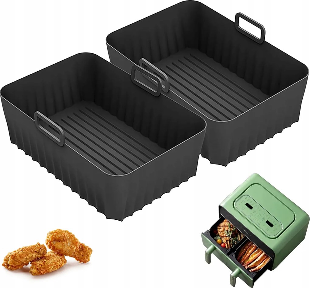 2DB Szilikon Sütőformák Nindzsa Olajsütő Betétek AF400EU