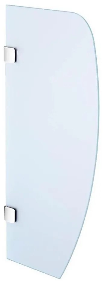 Sapho - 40x80 cm-es elválasztó fal pisoárokhoz, matt üveg