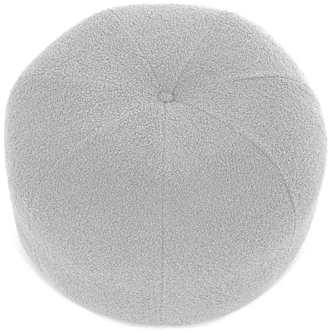 Szürke Színű Puff Különleges Bouclé Szövetből AK-307