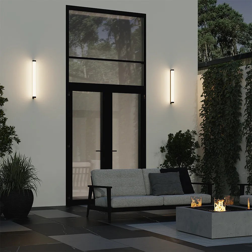 MAYTONI O482WL-L16B3K ROUNGE Modern Kültéri Fali Lámpa Fekete LED IP54