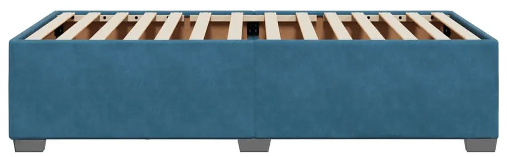 kék bársony ágykeret 100x200 cm